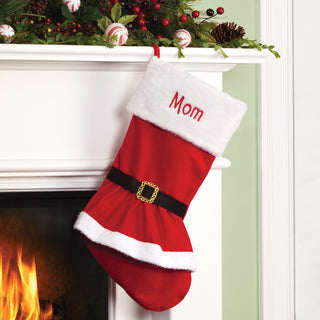 Personalized Mrs. Claus Coat Stocking