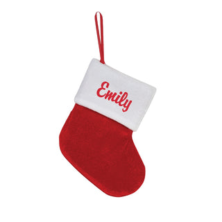 Personalized Mini Velvet Stocking