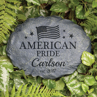 Personalized American Pride Garden Stone