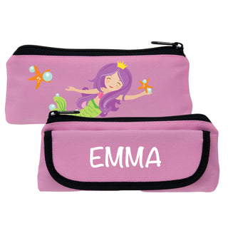 Personalized Mermaid Pink Pencil Case