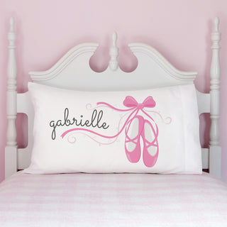 Ballet Slippers Personalized Pillowcase