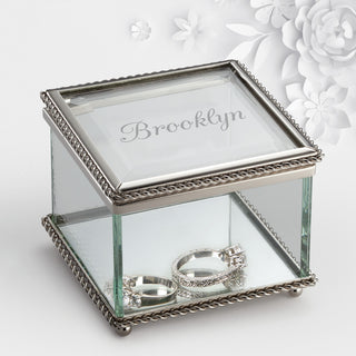 My Name Personalized Glass Keepsake Box