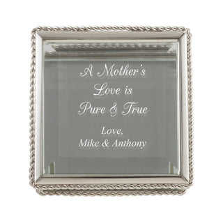 A Verse For Her Personalized Glass Keepsake Box
