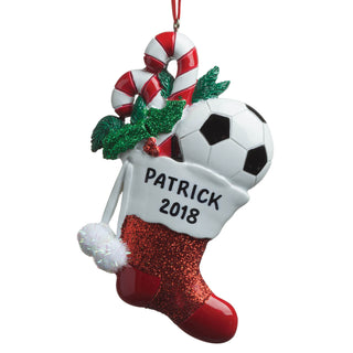 Soccer Stocking Personalized Ornament