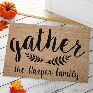 Gather Personalized Doormat - 18x27 Inch, 1/8" Thin