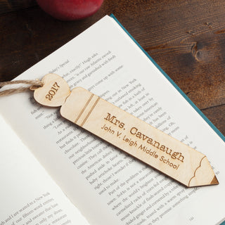 Personalized Wood Pencil Bookmark