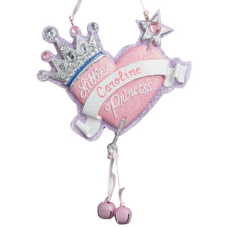 Princess Heart Personalized Ornament