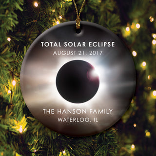 Total Solar Eclipse Personalized Ornament