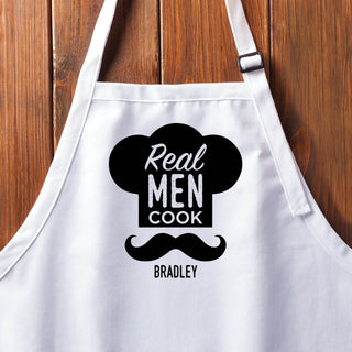 Real Men Cook Personalized Apron