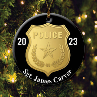 Personalized Police Ornament