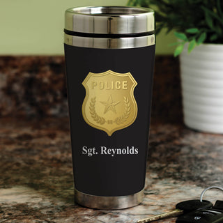 Personalized Police Travel Mug