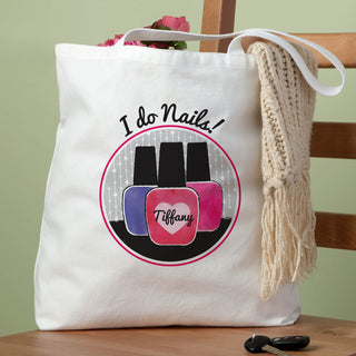 Personalized Manicurist Tote Bag