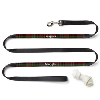Personalized Plaid Dog Leash