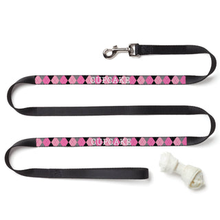Personalized Pink Argyle Dog Leash