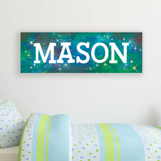 His Name Personalized 9x27 LED Canvas