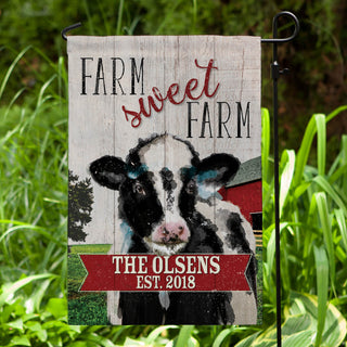 Farm Sweet Farm Personalized Garden Flag