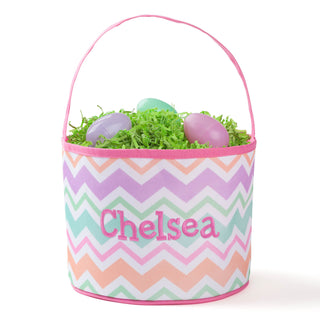 Personalized Pink Bucket Bag With Name