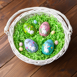 Personalized Pink Resin Easter Egg