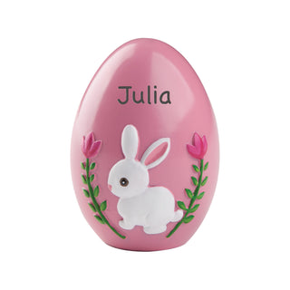 Personalized Pink Resin Easter Egg