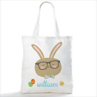 Sweet Boy Bunny Personalized Tote Bag