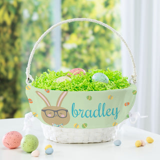 Boy Bunny Personalized Easter Basket