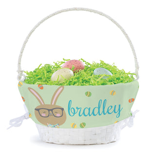 Boy Bunny Personalized Easter Basket