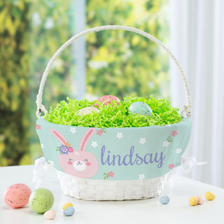 Girl Bunny Personalized Easter Basket