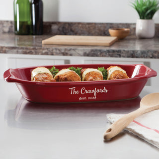 Our Family Personalized Casserole Dish