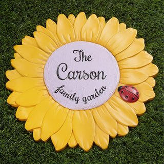 Family Garden Personalized Sunflower Garden Stone