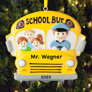 School Bus Driver Personalized Ornament