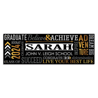 Happy Graduation Personalized Banner