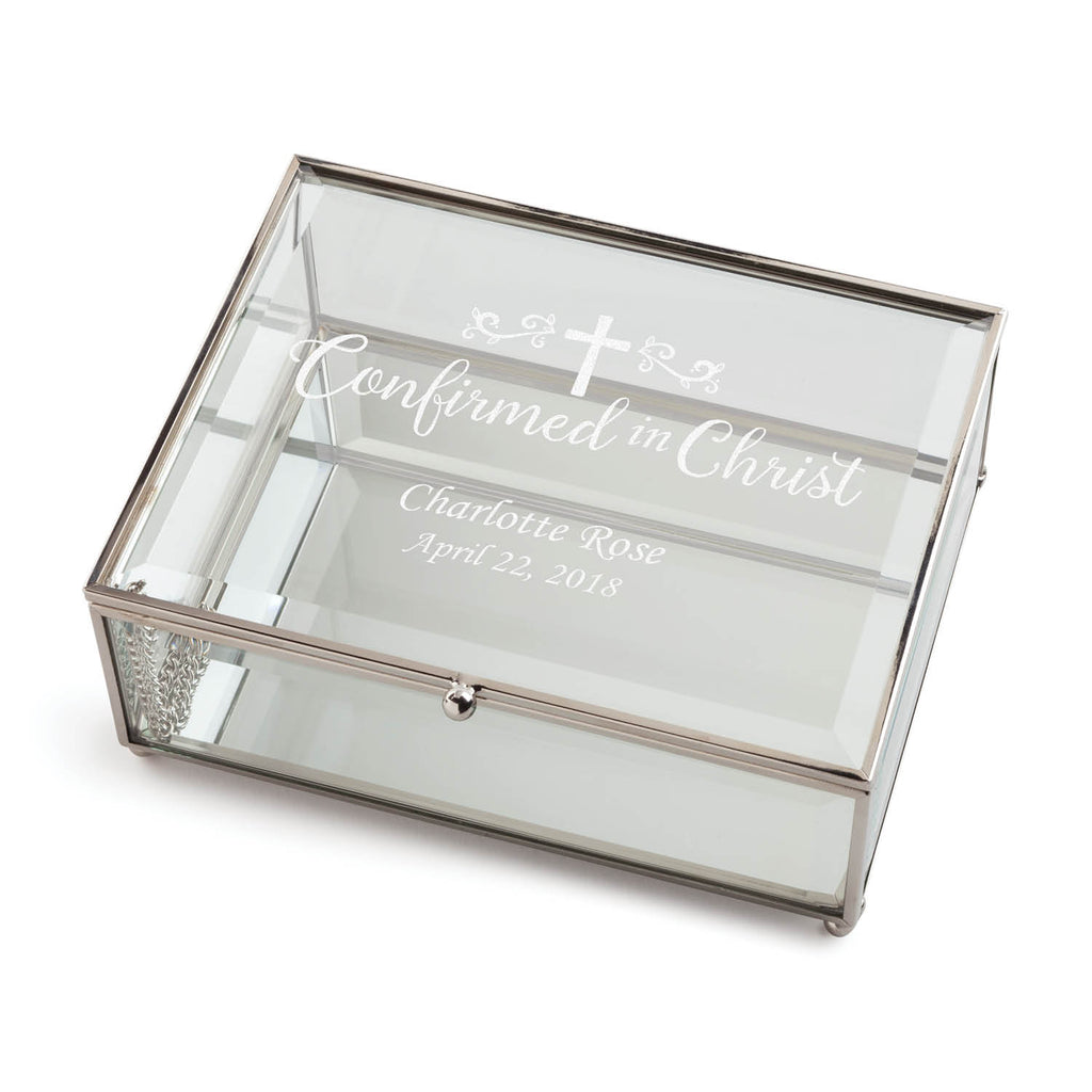 Confirmed In Christ Personalized Glass Box – Personalized Planet