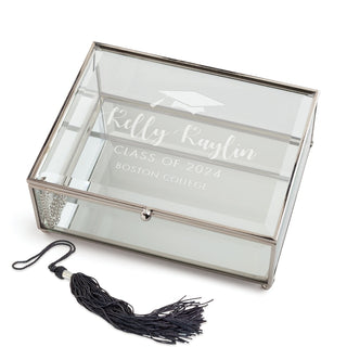 Graduation Personalized Glass Box