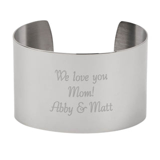Any Message Personalized Cuff Bracelet