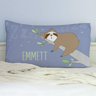 Sleepy Sloth Personalized Pillowcase