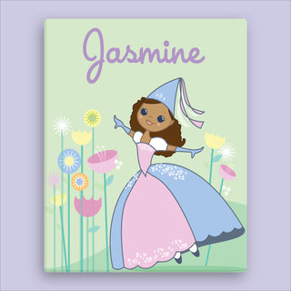 Personalized Dark Skin Princess 11x14 Canvas