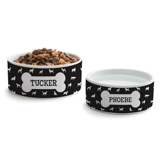 Dog Bone Personalized Large Dog Bowl