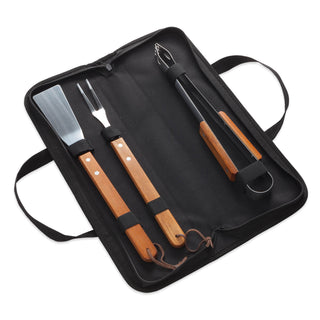 Monogram Personalized 3-Piece BBQ Set With Case