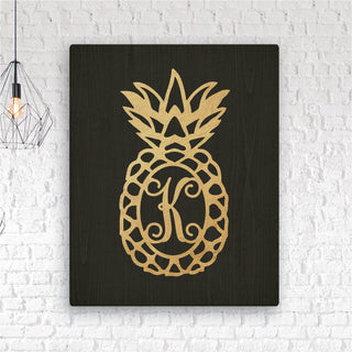 Personalized 11x14 Pineapple Canvas