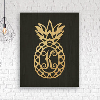 Personalized 11x14 Pineapple Canvas