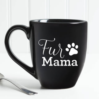 Fur Mama Black Bistro Mug