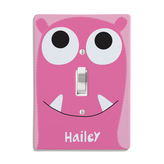 Sandra Magsamen Girl Monster Personalized Light Switch Cover
