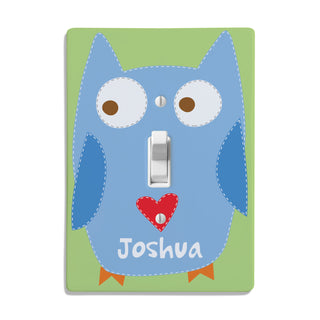 Sandra Magsamen Boy Owl Personalized Light Switch Cover