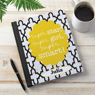Sandra Magsamen Super Girl Personalized Notebook
