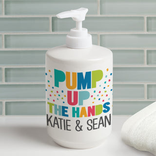 Pump Up The Hands Personalized Soap Dispenser