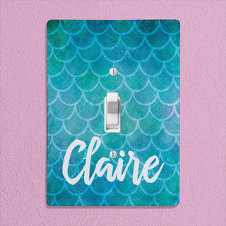 Personalized Mermaid Switch Plate