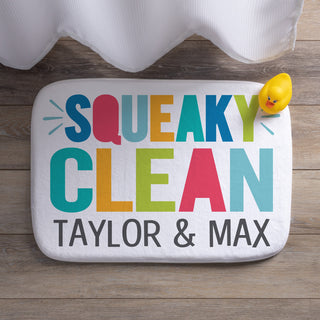 Squeaky Clean Personalized Bathmat