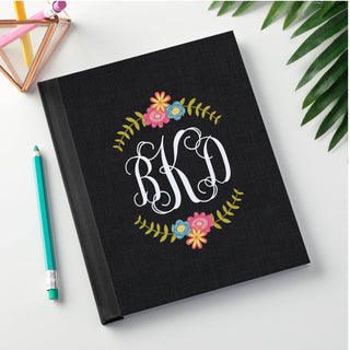 Floral Monogram Personalized Notebook