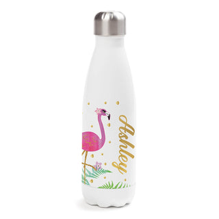 Personalized Flamingo Stainless Steel Water Bottle