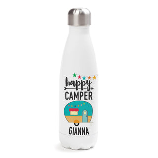 Personalized Happy Camper Stainless Steel Water Bottle